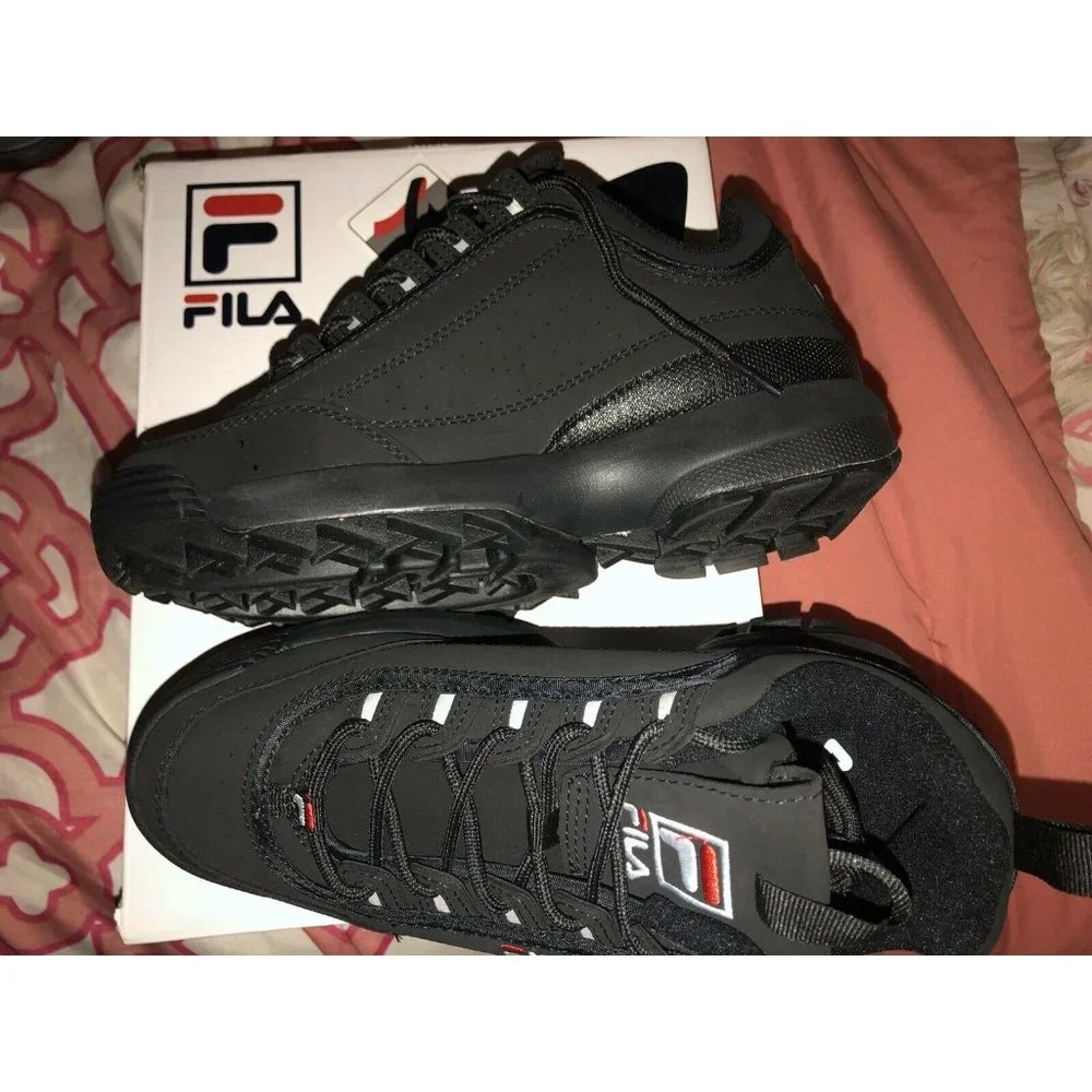 Fila Disruptor II Black Running‎ Sneaker sz 6.5